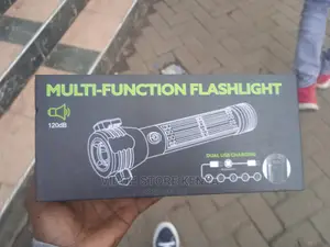 Multi Functional Flashlight Magnetic Knife Solar Alarm Torch