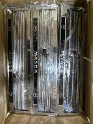 Mazda 1pc Oblong Branded Metallic Plateholder New Generation