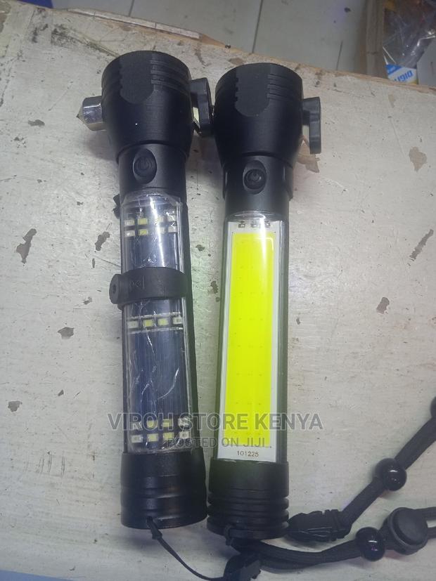 Alarm Torch Heavy Duty Multifunctional Usb Charging Magnetic - thumbnail 2