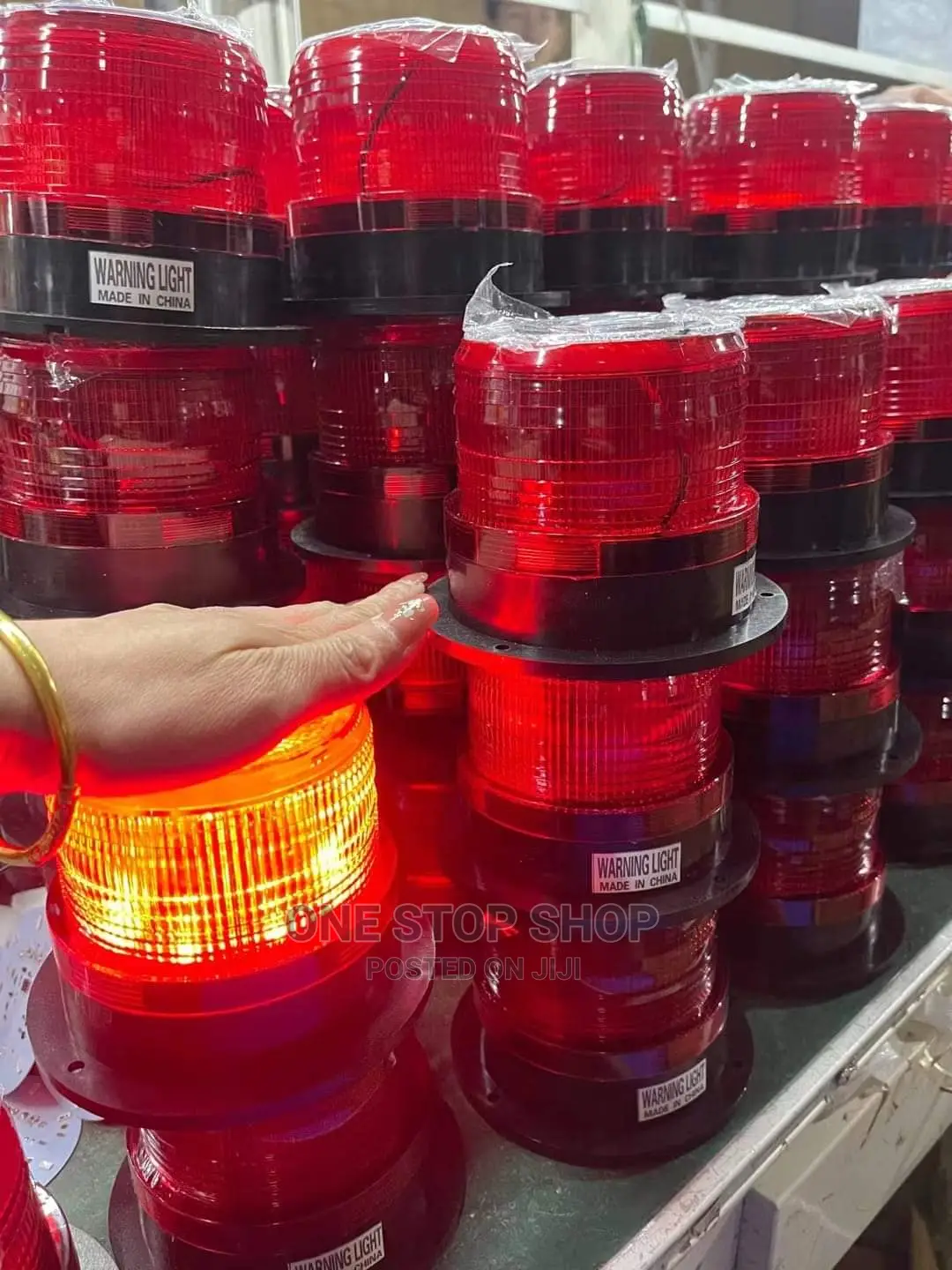 Red Warning Magnetic Strobe Light 12v