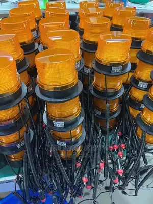 New 12v Amber Colour Strobe Light