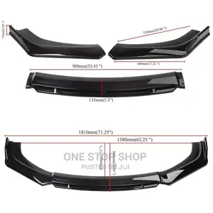 Gloss Black Front Body Kit Lip