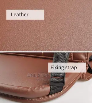 Brown Leather Clip on Back Seat Organizer (Selling Per Pc)