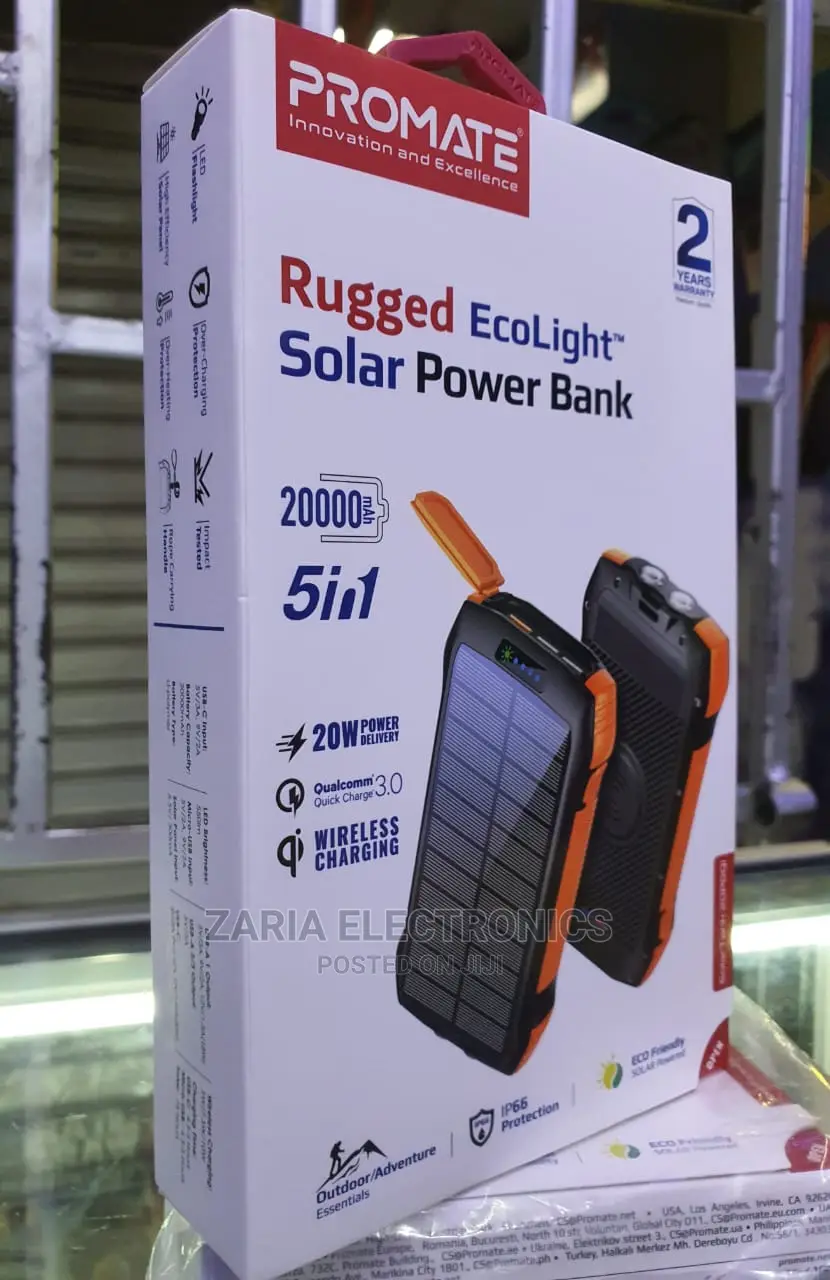 50000mah Excellent Power Bank With 4 Cables and Led Lights