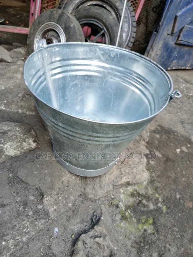 School Buckets Metallic