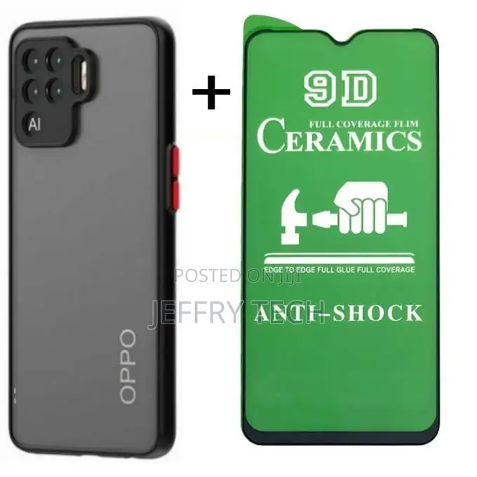 My Choice Cover for OPPO RENO 5F Case+Ceramic Screen Protect