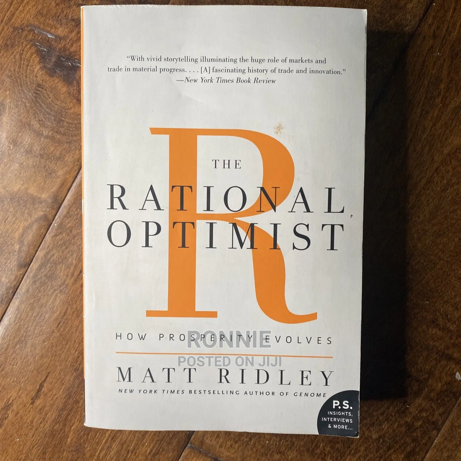 The Rational Optimist Book by Matt Ridley