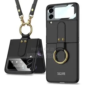 Case for Galaxy Z Flip 3 Phone Case, Flip 3 Case With Ring