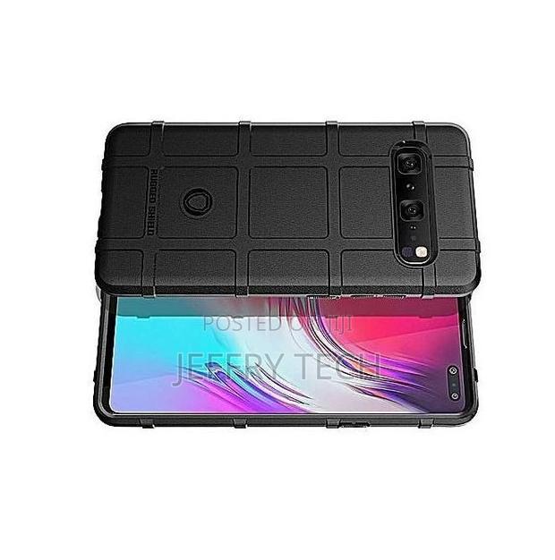 Rugged Shield Case Cover for Samsung S10 5G - Black - thumbnail 3