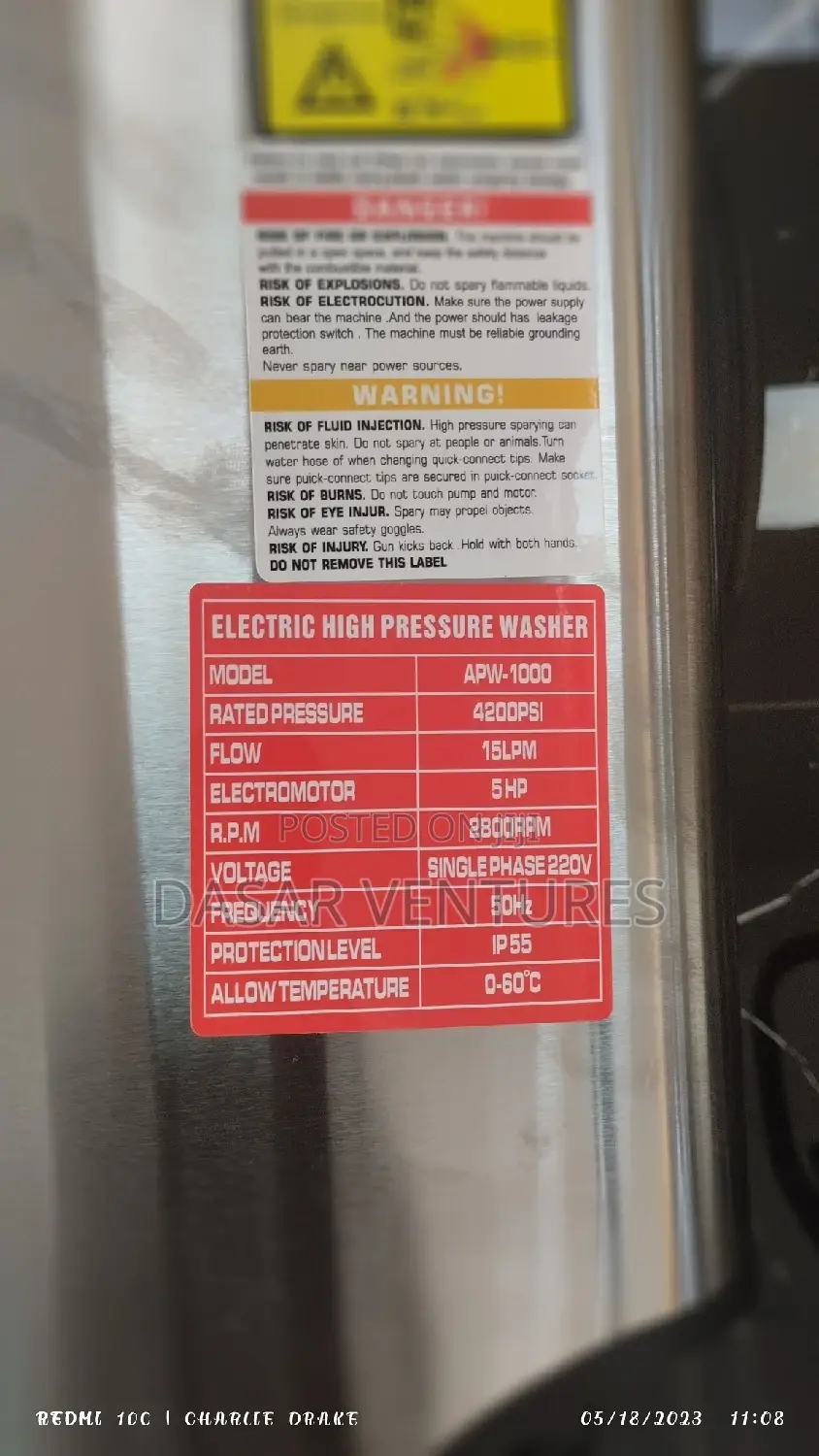 Aico Pressure Washer 4200psi.,.
