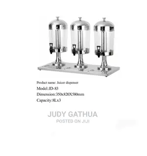 Juice DISPENSER 3 Jug at 8ltrs