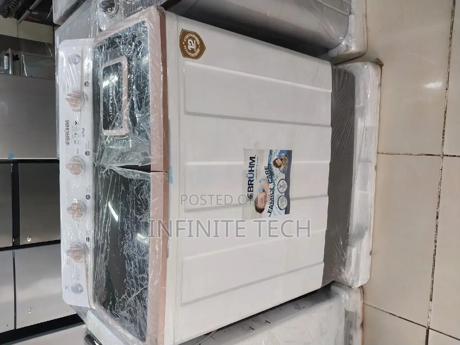 Bruhm Washing Machine 12kg Washer /Spinner