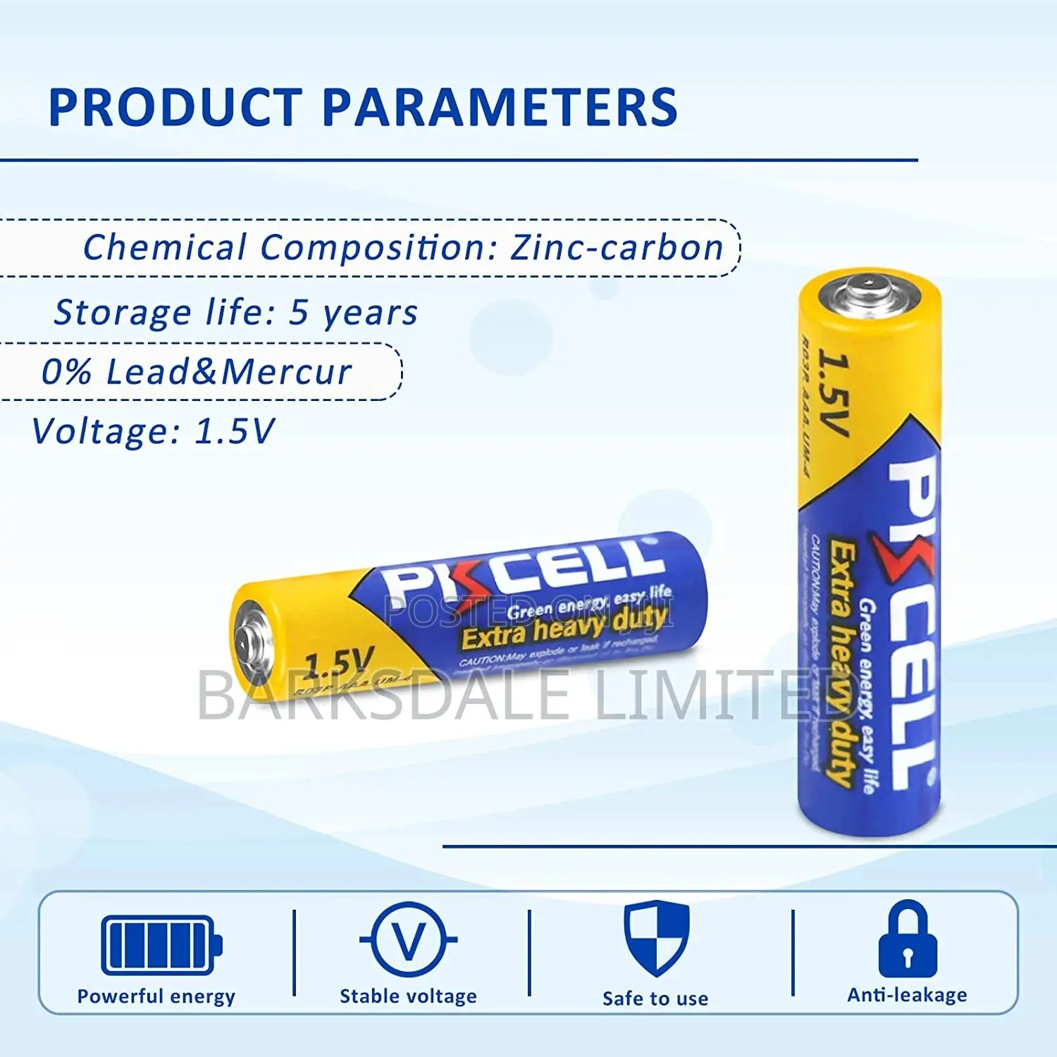 Super Heavy Duty AAA UM4 1.5V Batteries Toy Remote Battery