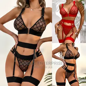 3pcs Fishnet Lingerie Body Fit Set