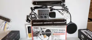 Studio Microphone Bm-800 Condenser Microphone Sound Card