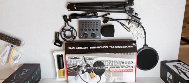 Studio Microphone Bm-800 Condenser Microphone Sound Card