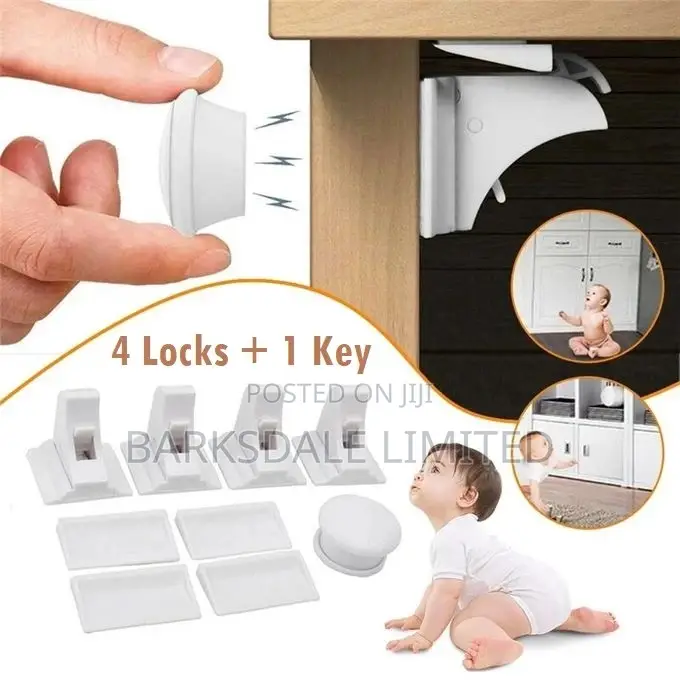 Magnetic Lock Cabinet Drawer Invisible Kids Babyproof Door