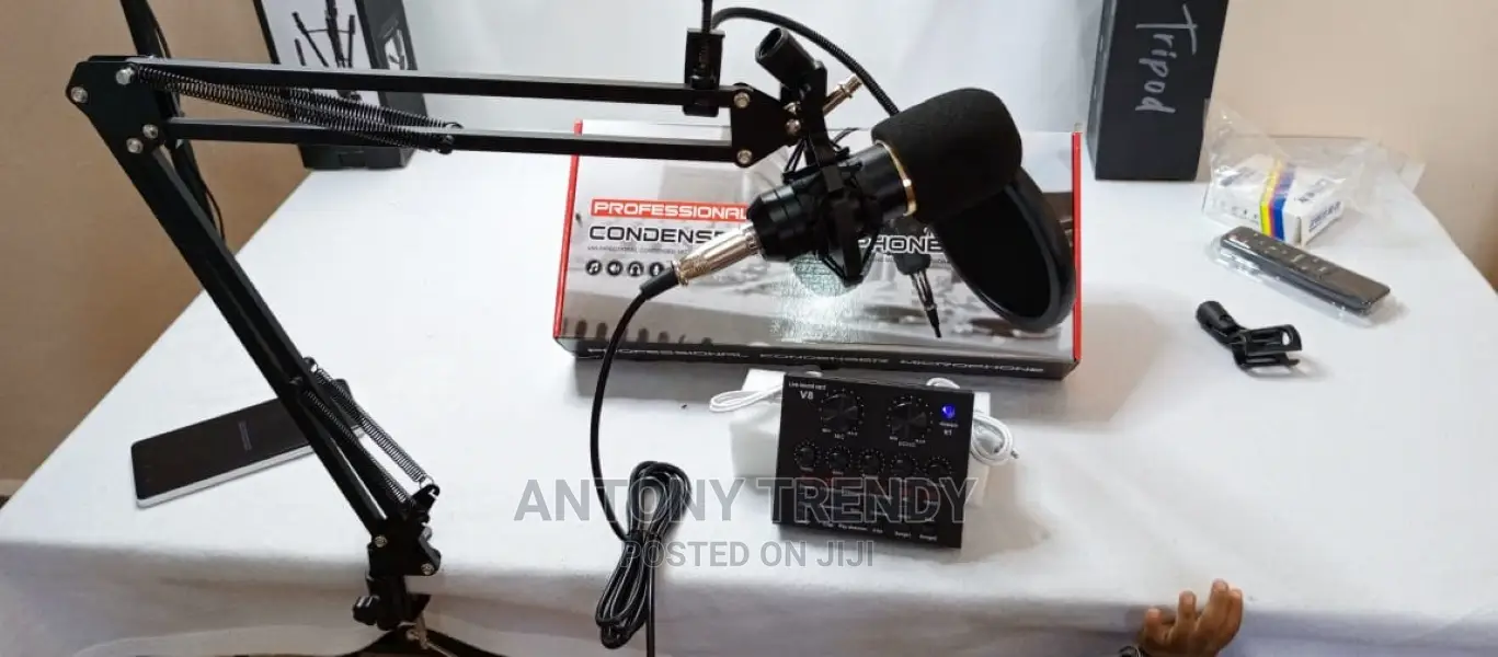 Bm-800 Condenser Recording Mic + V8 Sound Card