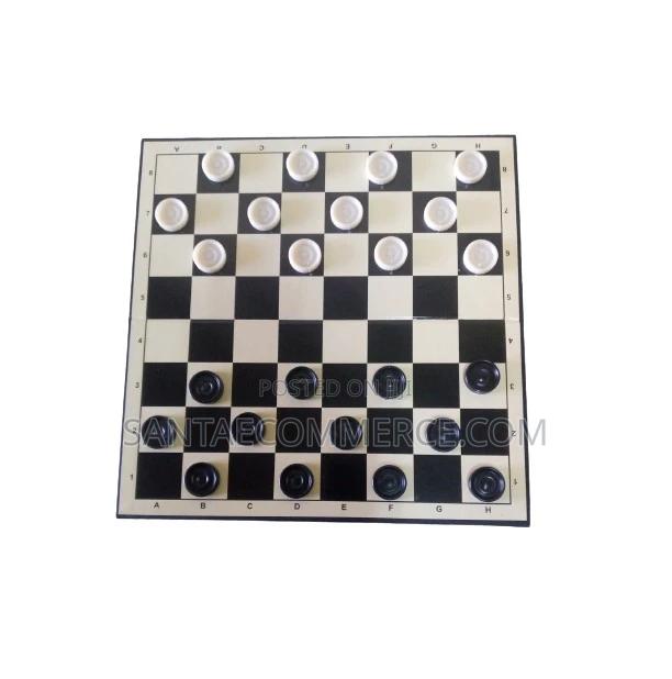 Portable Draughts Checkers Board Game - main view