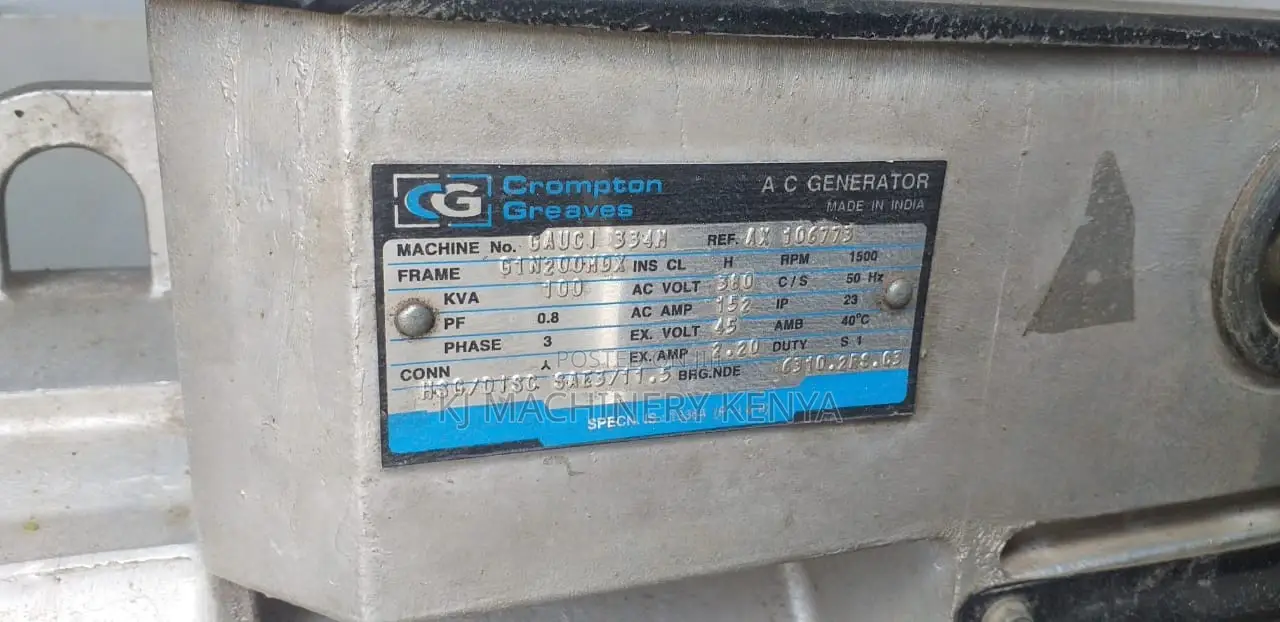 100kva Slightly Used Perkins Power Generator