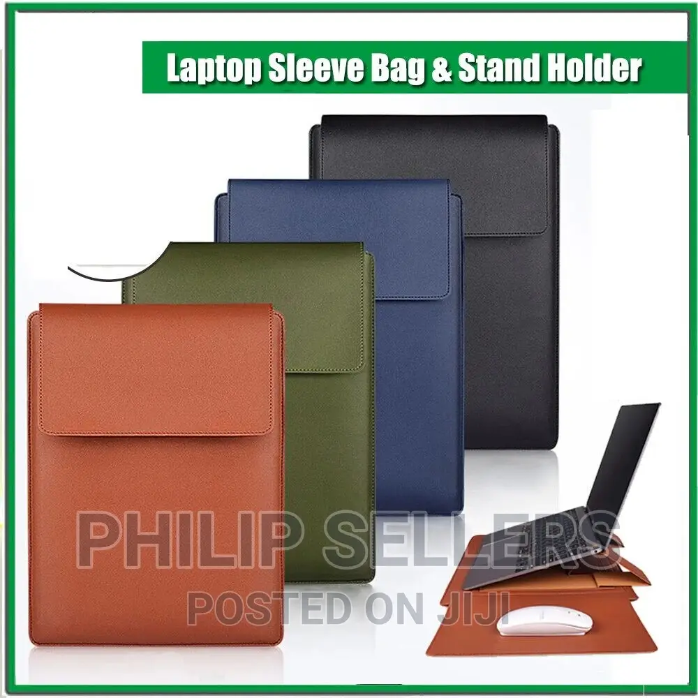 Leather Laptop Sleeve Bag Stand Bracket for Matebook 13"