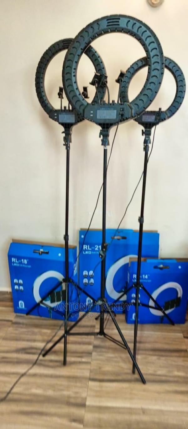18 Inch Led Ring Light Selfie 2m Stand. - main view