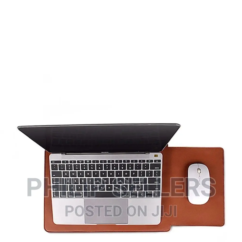 PU Leather Notebook Handbag With Mouse Pad Briefcase