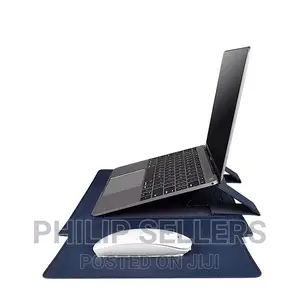 PU Leather Notebook Handbag With Mouse Pad Briefcase