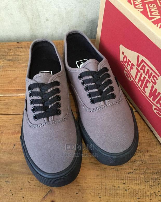 Grey Black Vans