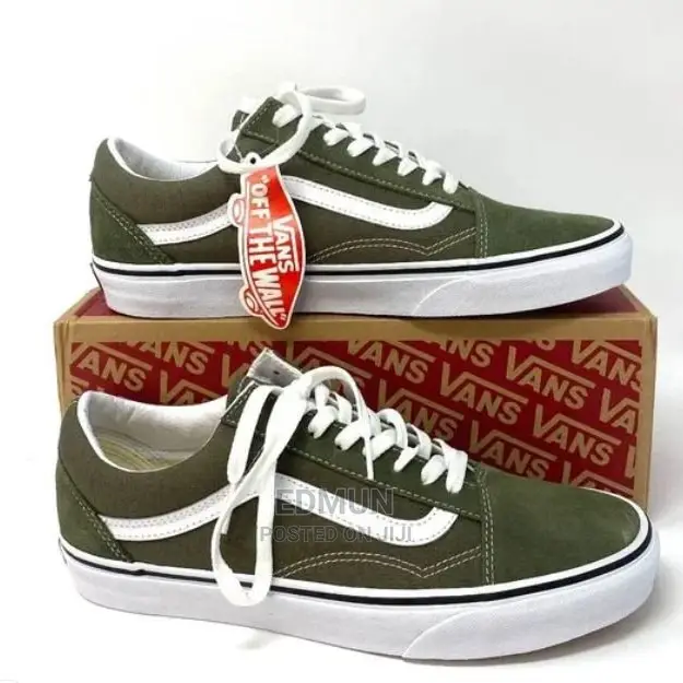 Jungle Green Skater Vans