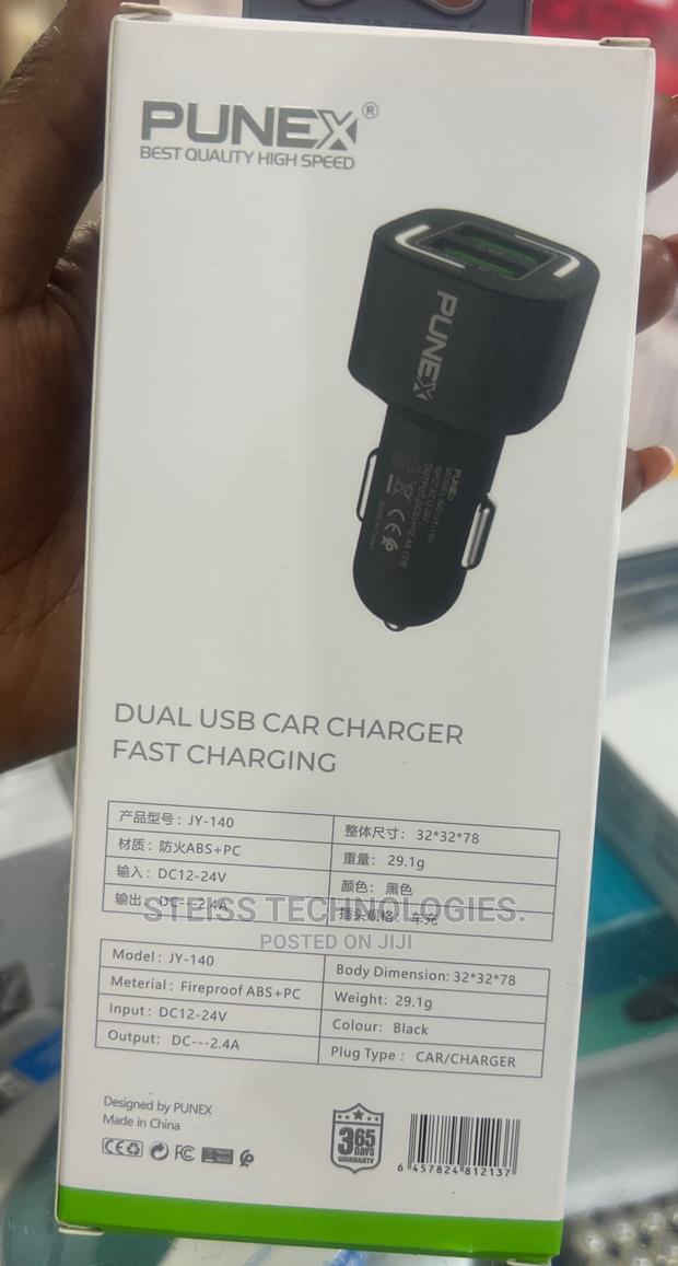 Punex Car 2.4A Charger.