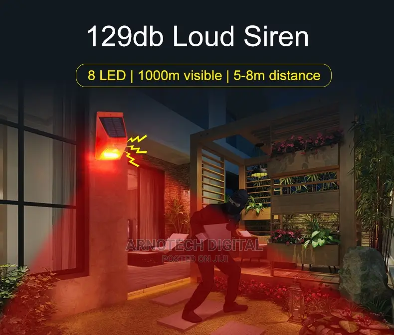 Remote Controlled Motion Sensor Solar Alarm