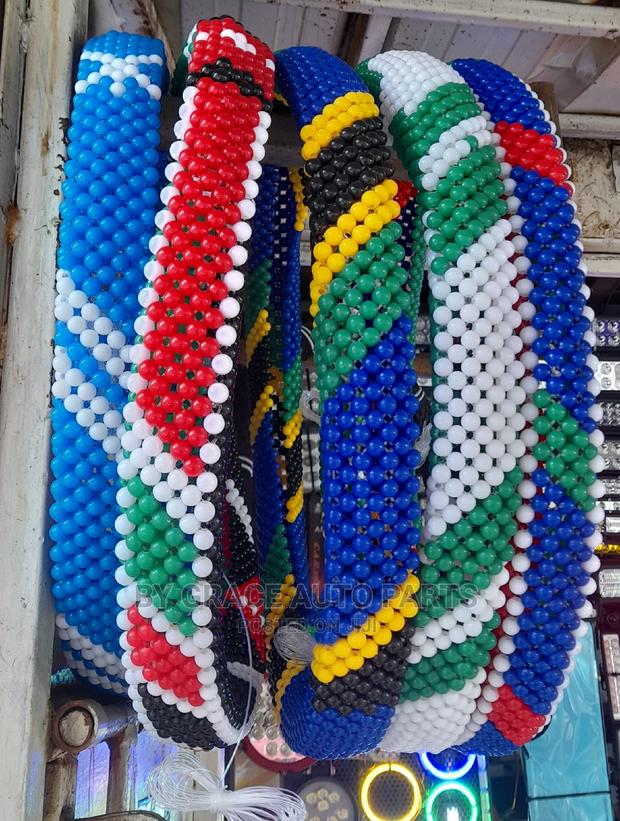 Smart Unique Beaded Steering Cover. - main view