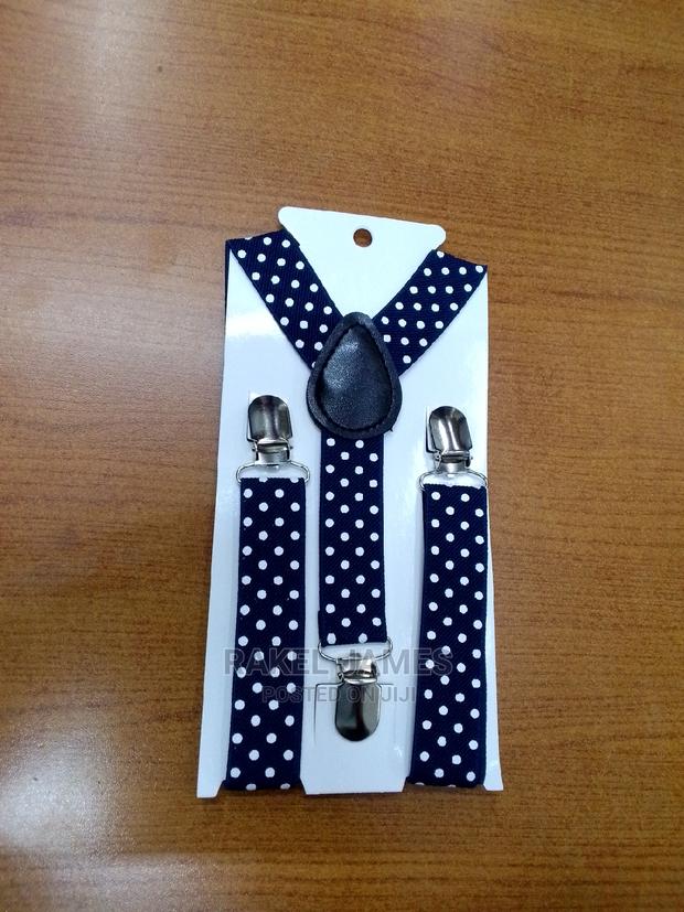 Navyblue Polkadot Kids Suspender - main view