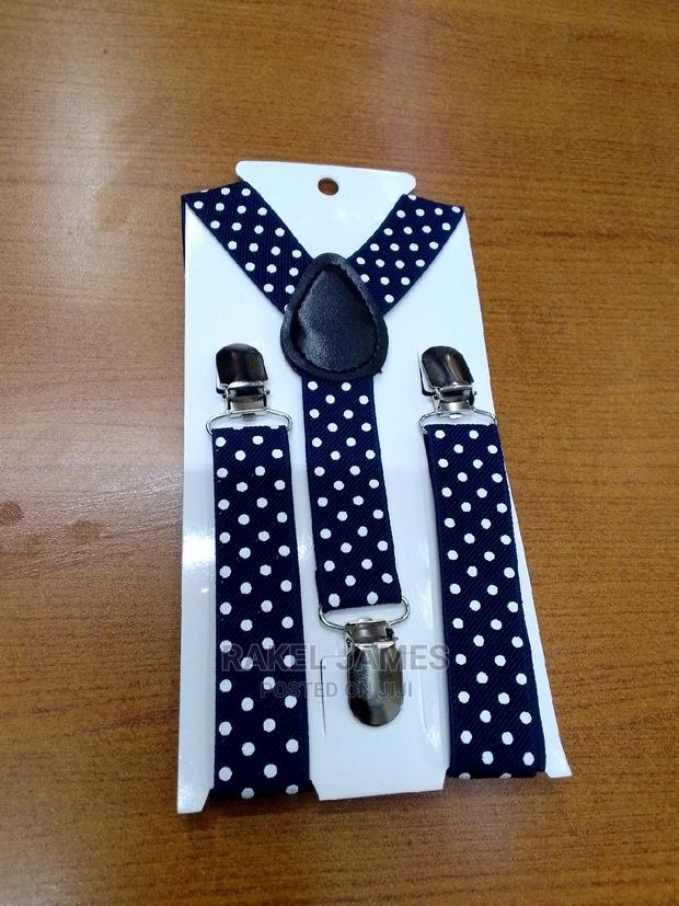 Navyblue Polkadot Kids Suspender - thumbnail 2