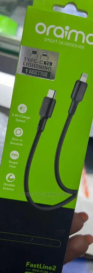 Usb C to iPhone Oraimo Cable.