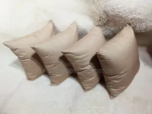 Beige Plain Color Square Throw Pillow Covers