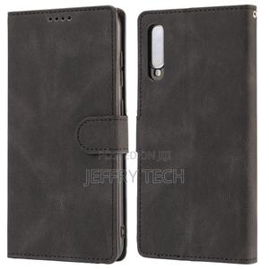 Samsung Galaxy A70 Leather Case (Black) - thumbnail 2