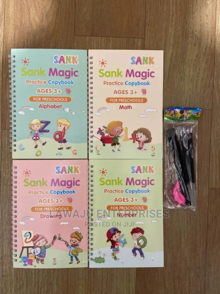 4in1 Sank Magic Practice Copy Books For Pre-schoolers