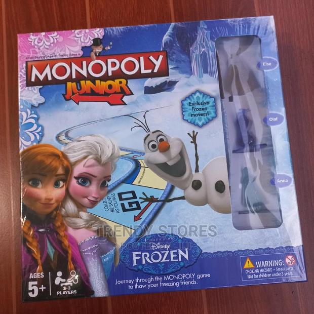Monopoly Junior Disney Frozen Edition Board Game With Elsa - main view