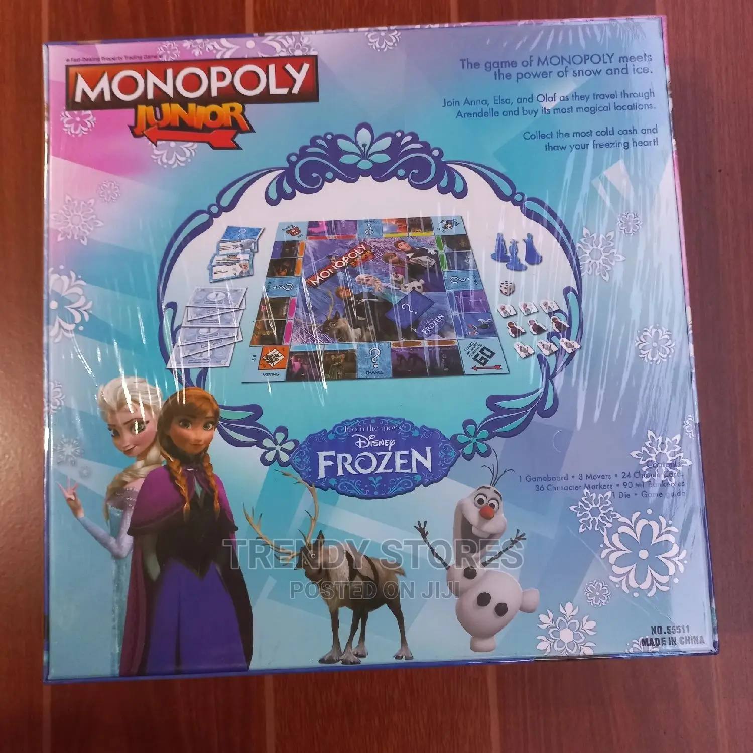 Monopoly Junior Disney Frozen Edition Board Game With Elsa