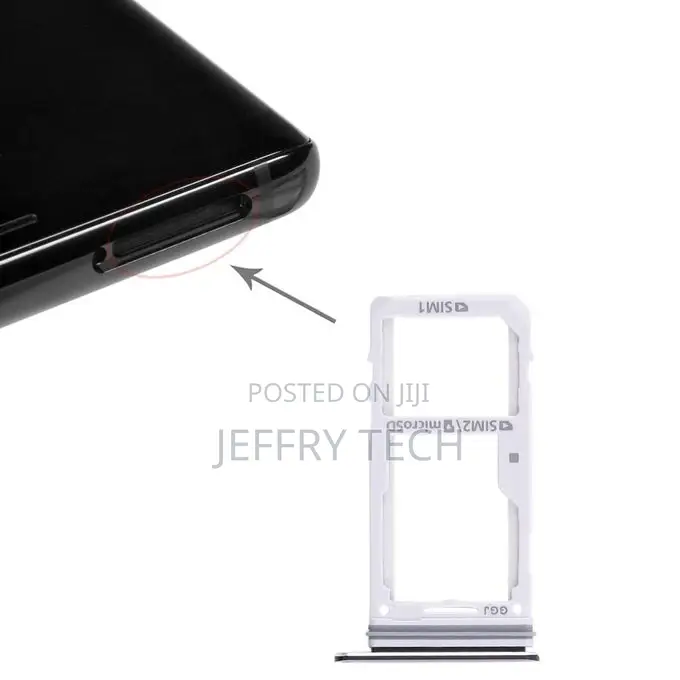 Dual SIM Card Tray / Micro SD Card Tray for Galaxy Note 8(Bl