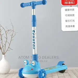 Blue Kids Scooter With Music
