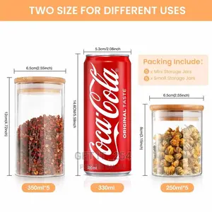 Glass Canisters 12pcs Set