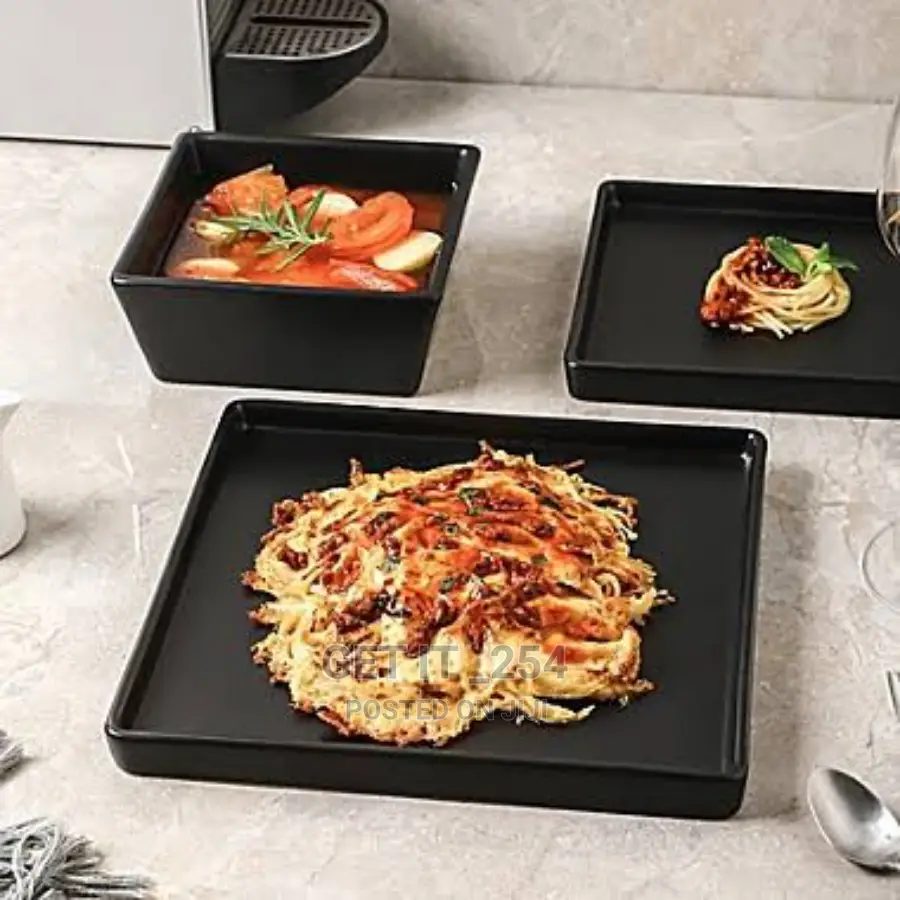 24 Piece Stone Lain Ceramic Dinner Set