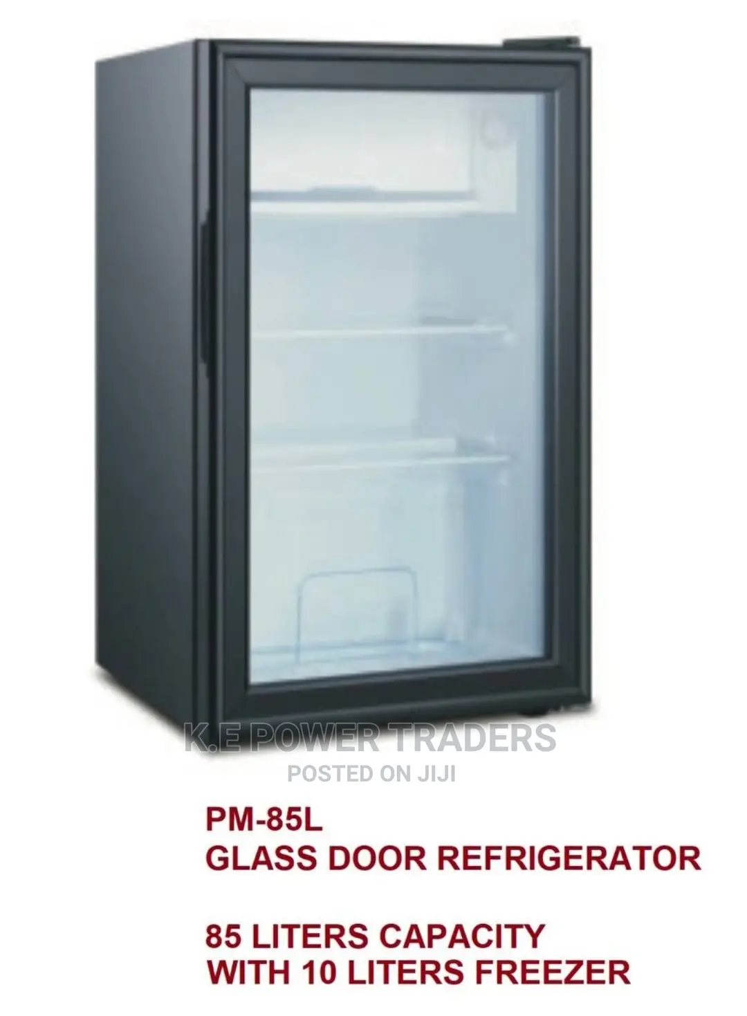 Commercial Glass Door 85 Litre Refrigerator