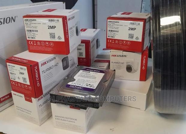 `Original` Hikvision Four 4 Channels CCTV 4 Cameras