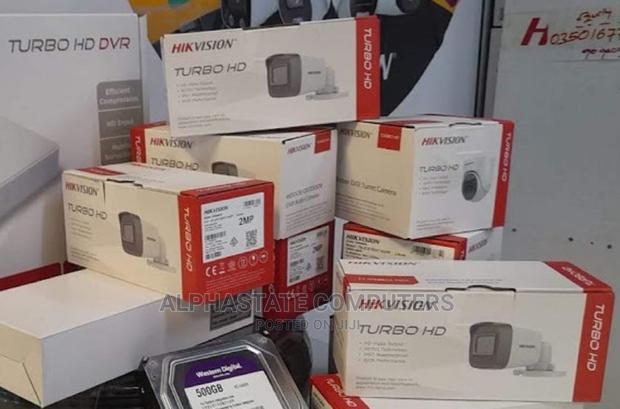 #,Hikvision 4 CCTV Cameras Complete 1080p 2MP 500GB HDD