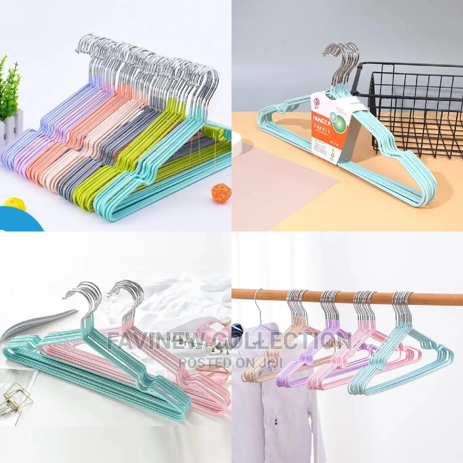 10pcs Metallic Clothes Hanger