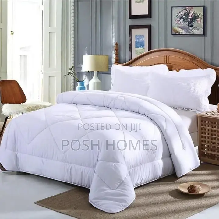 Binded White Stripped Duvet